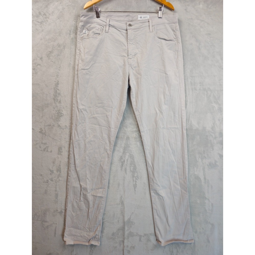 Ag Adriano Goldschmied Men's Pants Size 38x34 The Graduate Tailored Leg Beige